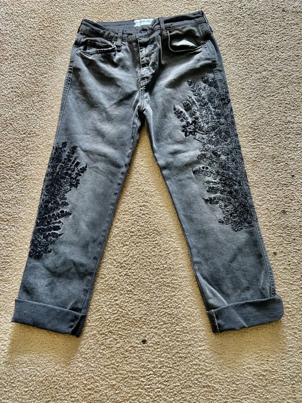 We The Free Charcoal Gray High-Rise Jeans